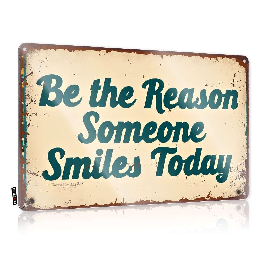 Fzfn Colour Decorations Lake Wall Decor | Be The Reason Someone Smiles Today. Farmhouse For Porch Home(30X40cm)