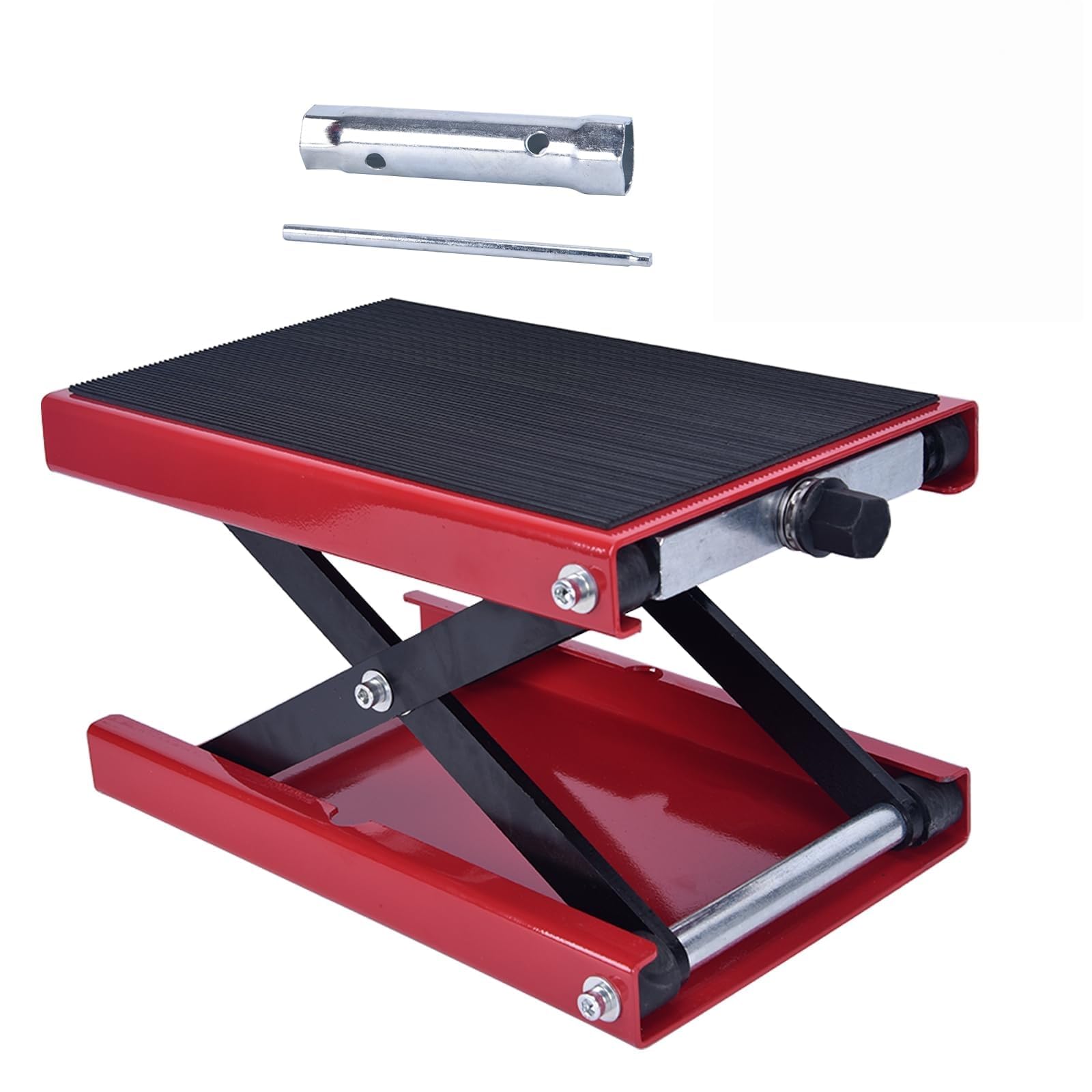 Ponte sollevatore per moto 500 kg ampio ponte 8,5-34 cm
