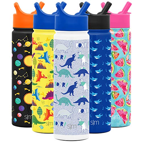 Simple Modern 22oz Summit Kids Water Bottle Thermos with Straw Lid - Dishwasher