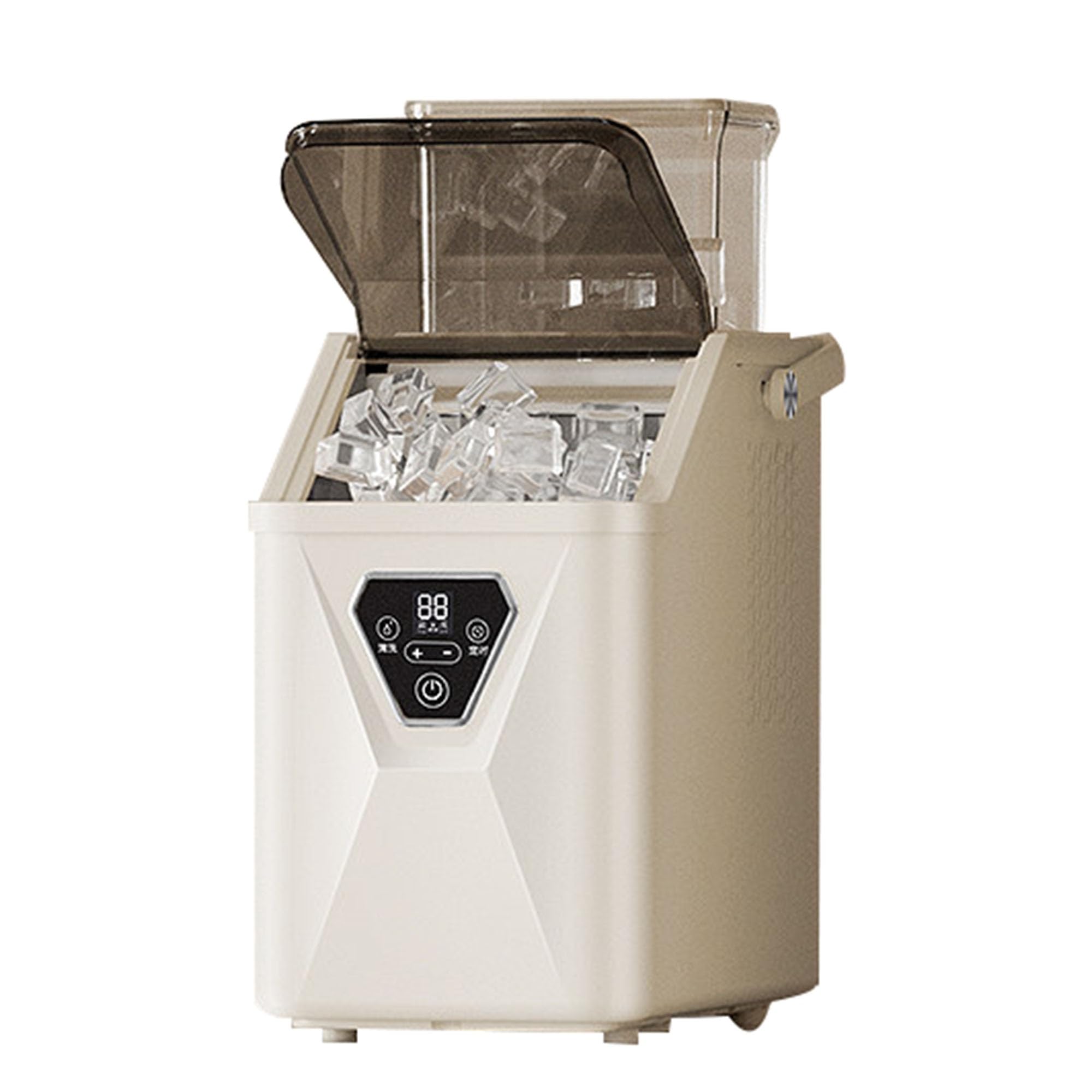 Fabbricatore Di Ghiaccio Portatile, Produttore Di Ghiaccio Automatico, 20 Kg/giorno, Autopulente, più Ingressi Acqua, Con Paletta Ghiaccio, Per Casa, Cucina, Feste, Camper(B)
