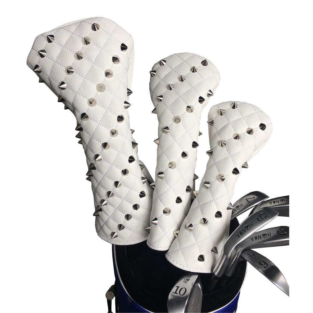 : Sunbro Golf 輝くリベット Headcoversドライバー&frasl;ウッド