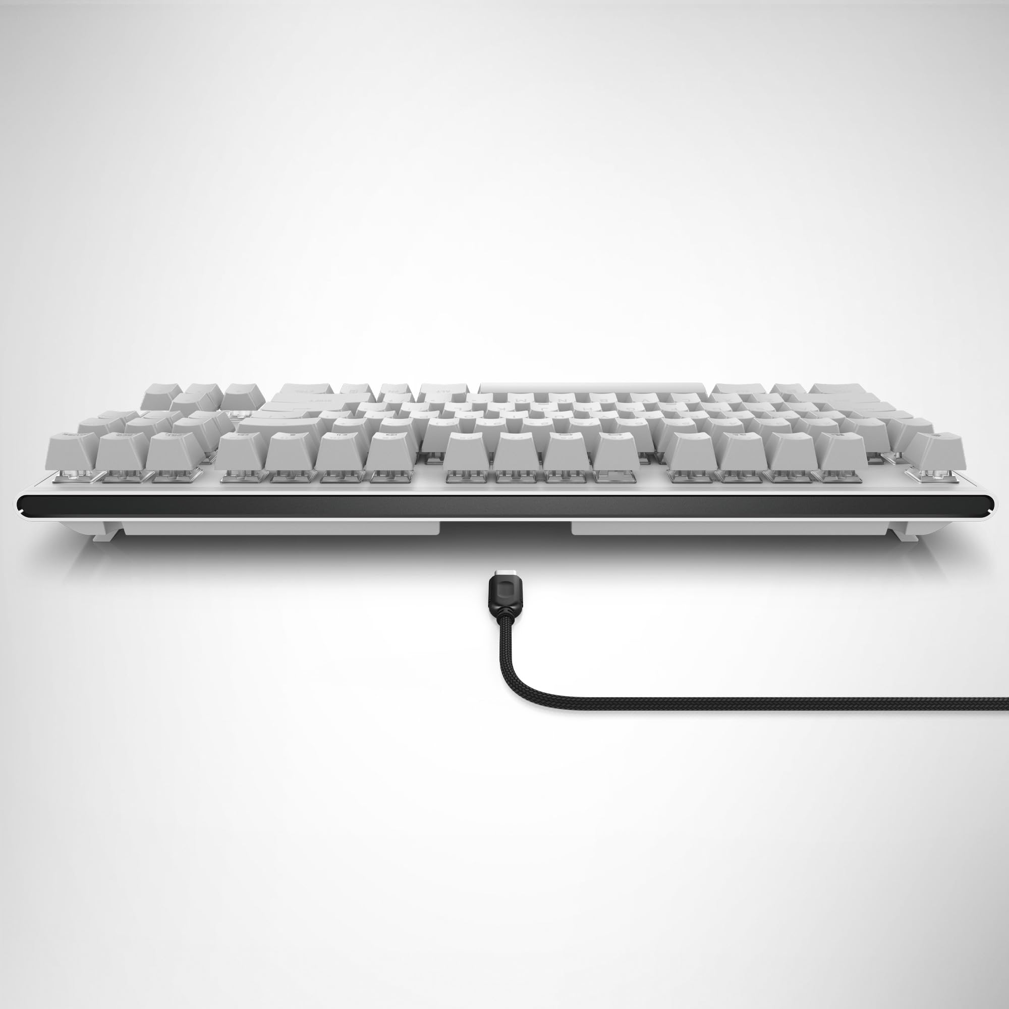 Alienware AW420K Tastiera Gaming senza Tastierino Numerico, Design Compatto, Switch CHERRY MX Red, USB, Anti-Ghosting, N-Key Rollover, Retroilluminazione AlienFX RGB, Tastiera Italiana - Lunar Light