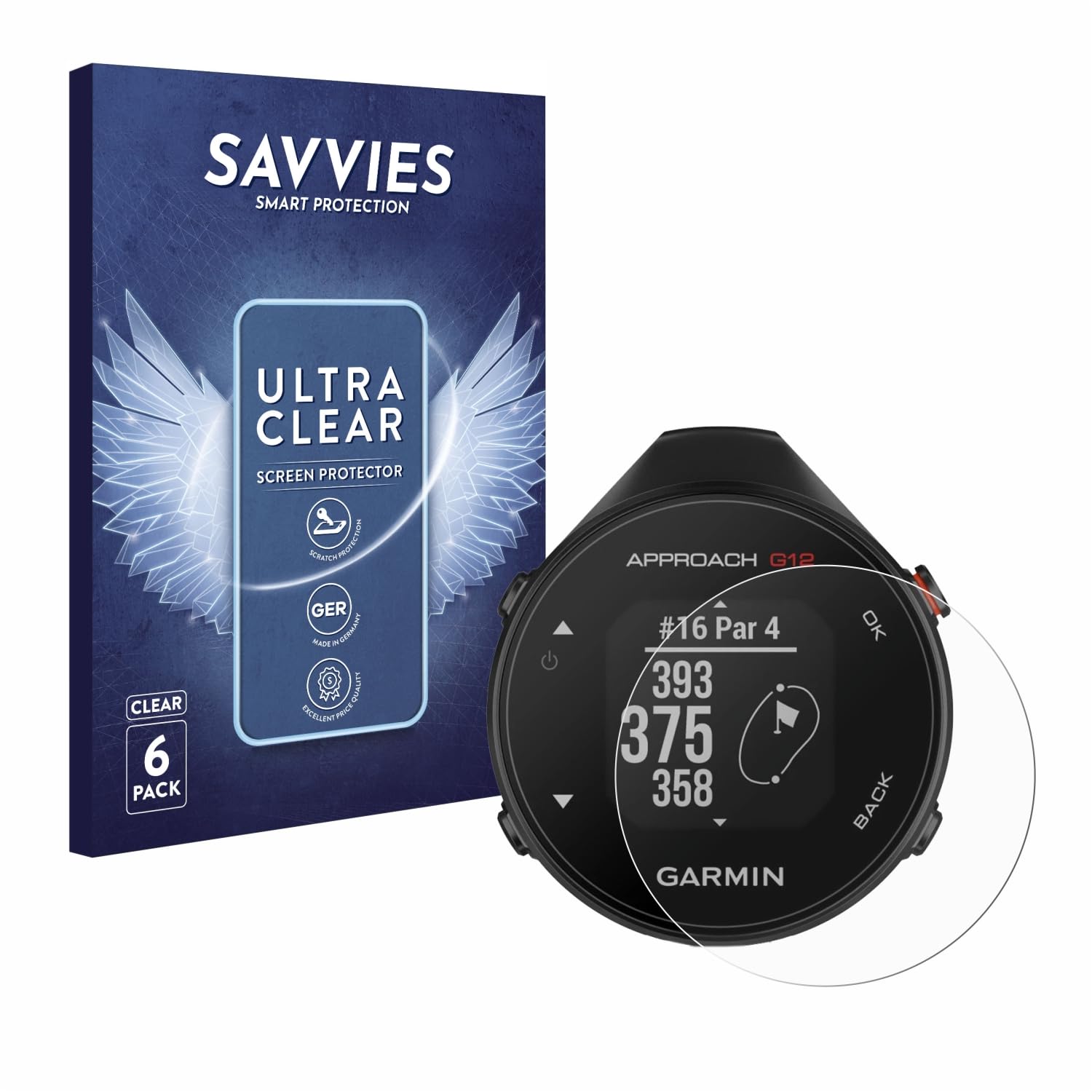 Brotect Pellicola Vetro AirGlass Per Giant RideControl Charge (3 Pezzi) - Protezione 9H Made In Germany - 2