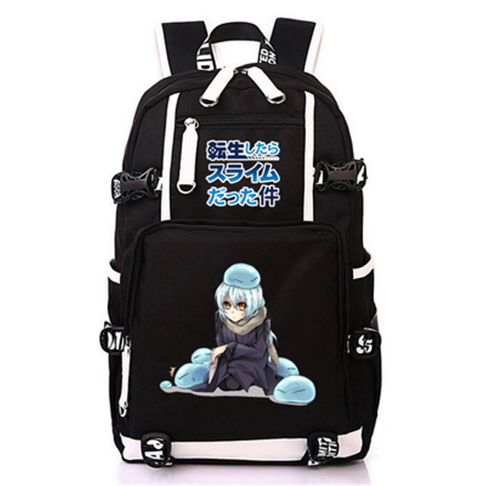 ISaikoy Anime That Time I Got Reincarnated as a Slime Backpack Bookbag Daypack School Bag Laptop Bag A7
