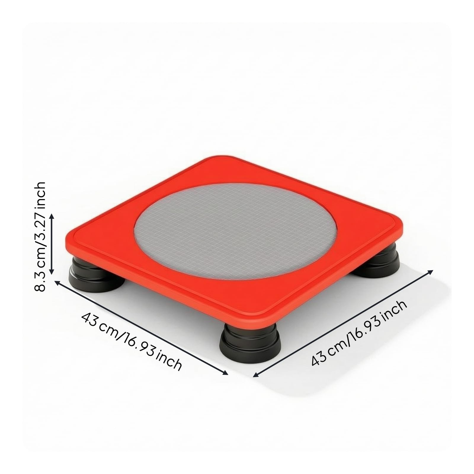 Trampolin quadratisch Minitrampolin platzsparend Zimmertrampolin für
