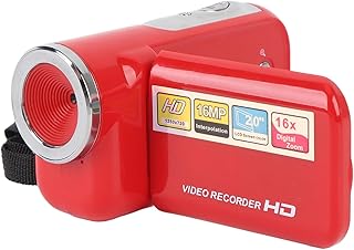 Small DV Digital Video Camera, 16MP Video Camera Recorder, 16x Zoom Camcorders with 2 Inch TFT Color Display, Supports up to 128GB, Anti Drop (64GB)