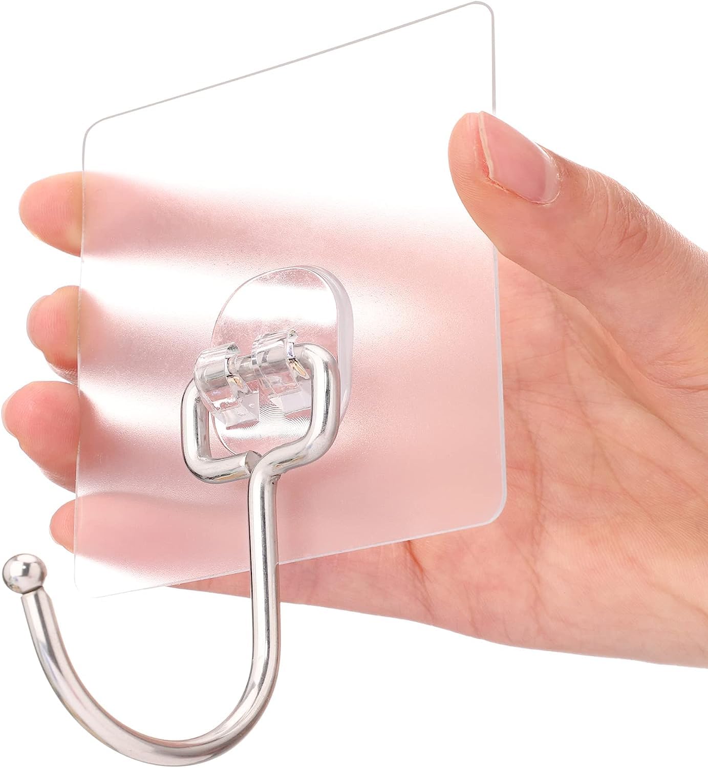 MATEMA CREATION Plastic 10Pcs Large Adhesive Wall Hooks, Heavy Duty Hold Sticky Hooks, Waterproof Wall Hangers Without Nails Self-Adhesive Tracelessuses For Bathroom Kitchen, White (B0CFK385Z4) Amazon Price History, Amazon Price Tracker