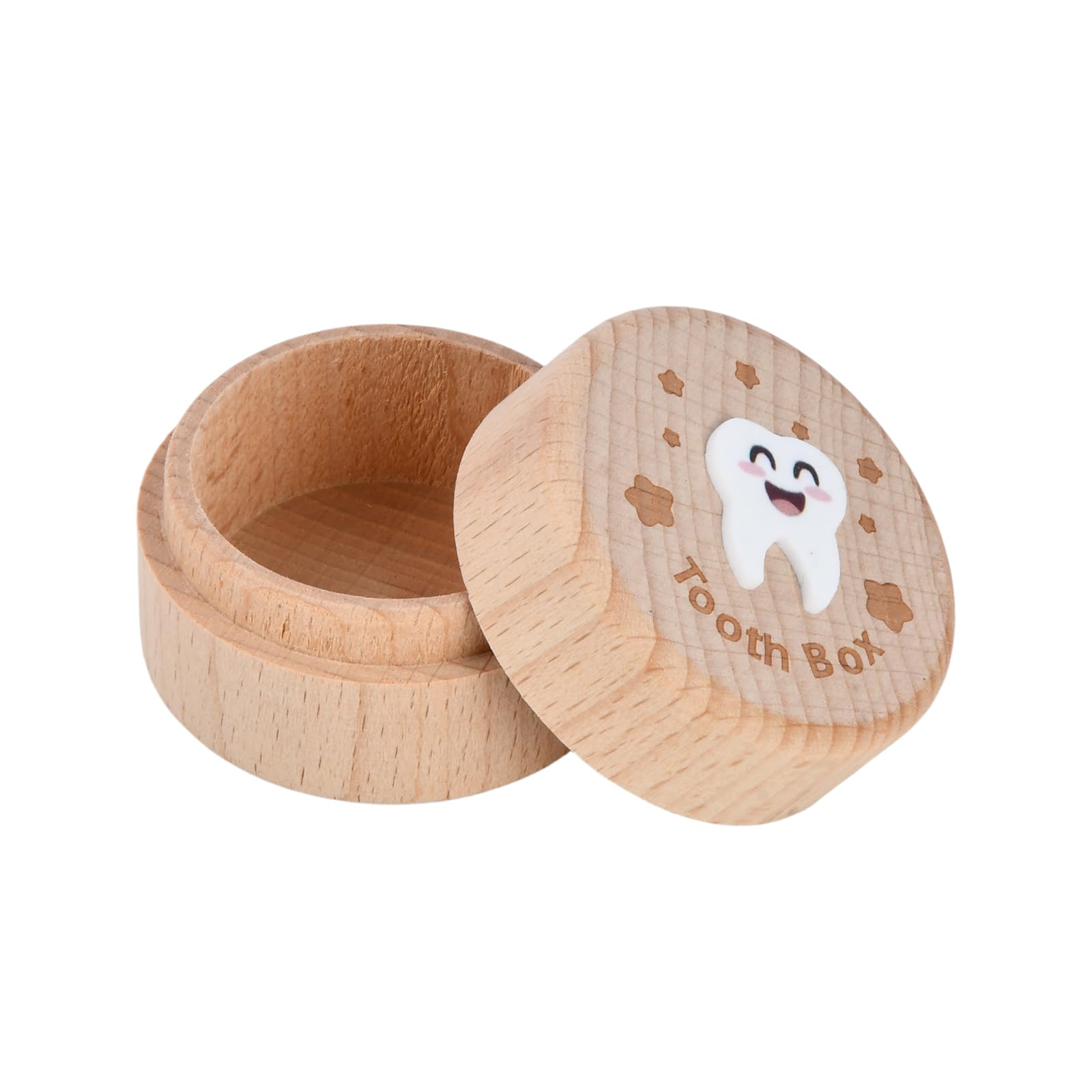 Caja de Dientes de Leche de Madera, Caja Dientes de Leche Niño, Caja de Dientes, Ideal Como Regalo de Bautizo y Cumpleaños, Regalo para Nuevos Padres
