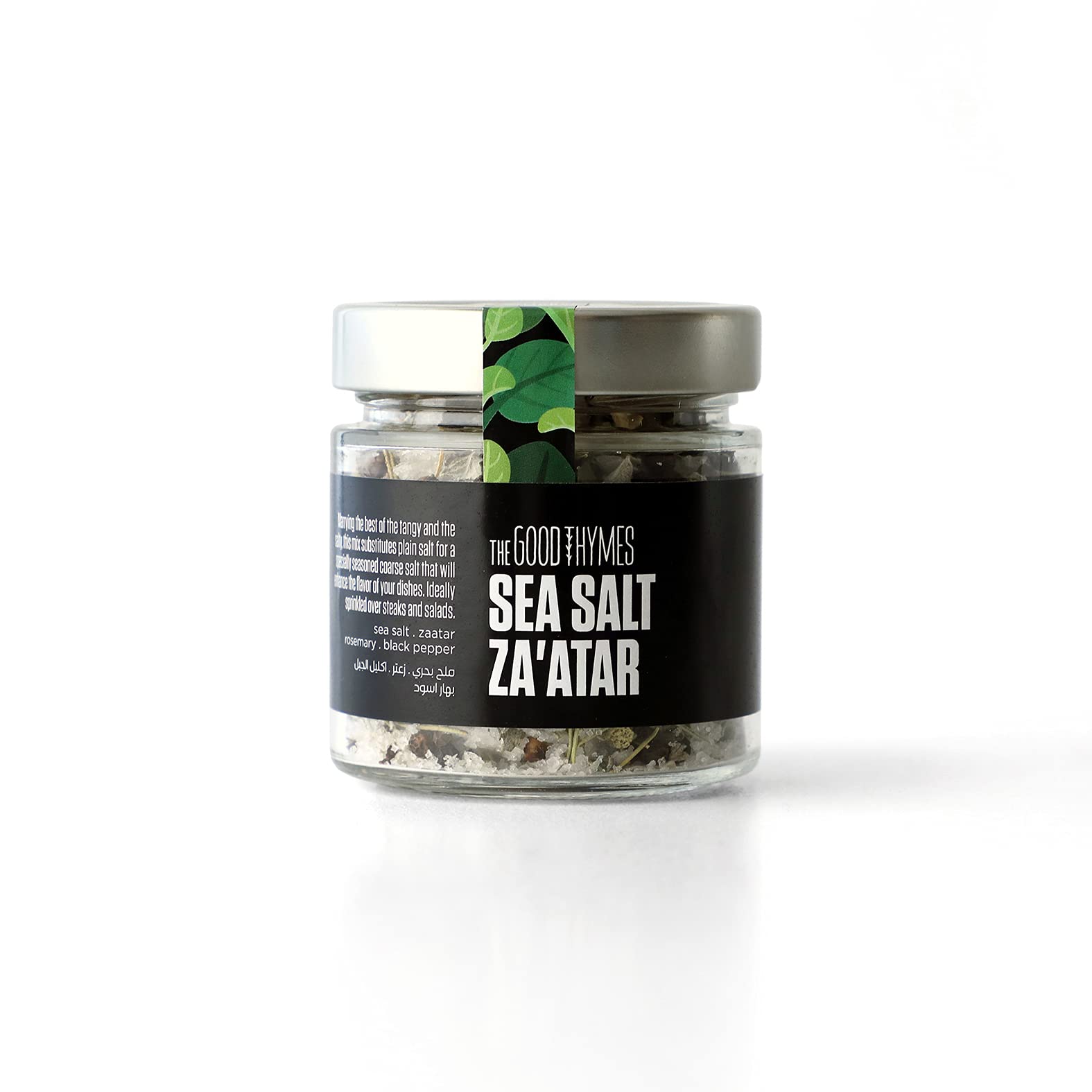 The Good Thymes, Sea Salt Zaatar Mix, Obtained from Anfeh - North of Lebanon, 100% Natural, Full of Flavor, Great for Salads, Great for Steaks, No Additives, No Artificial Colors.