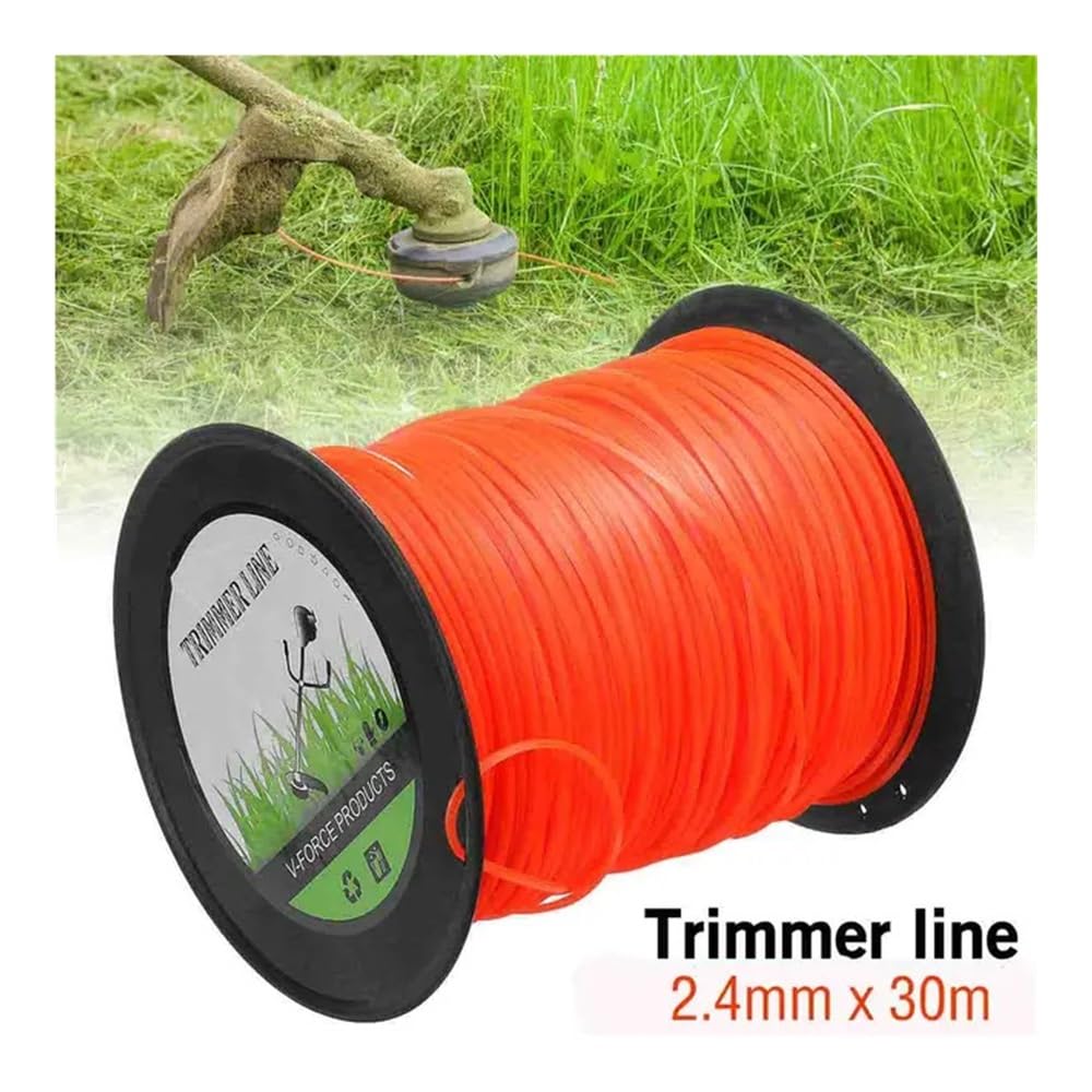 Cavo Arancione a Linea Tonda da 30 m 50 m Cavo Versatile Compatibile con Accessori per Tosaerba(A)