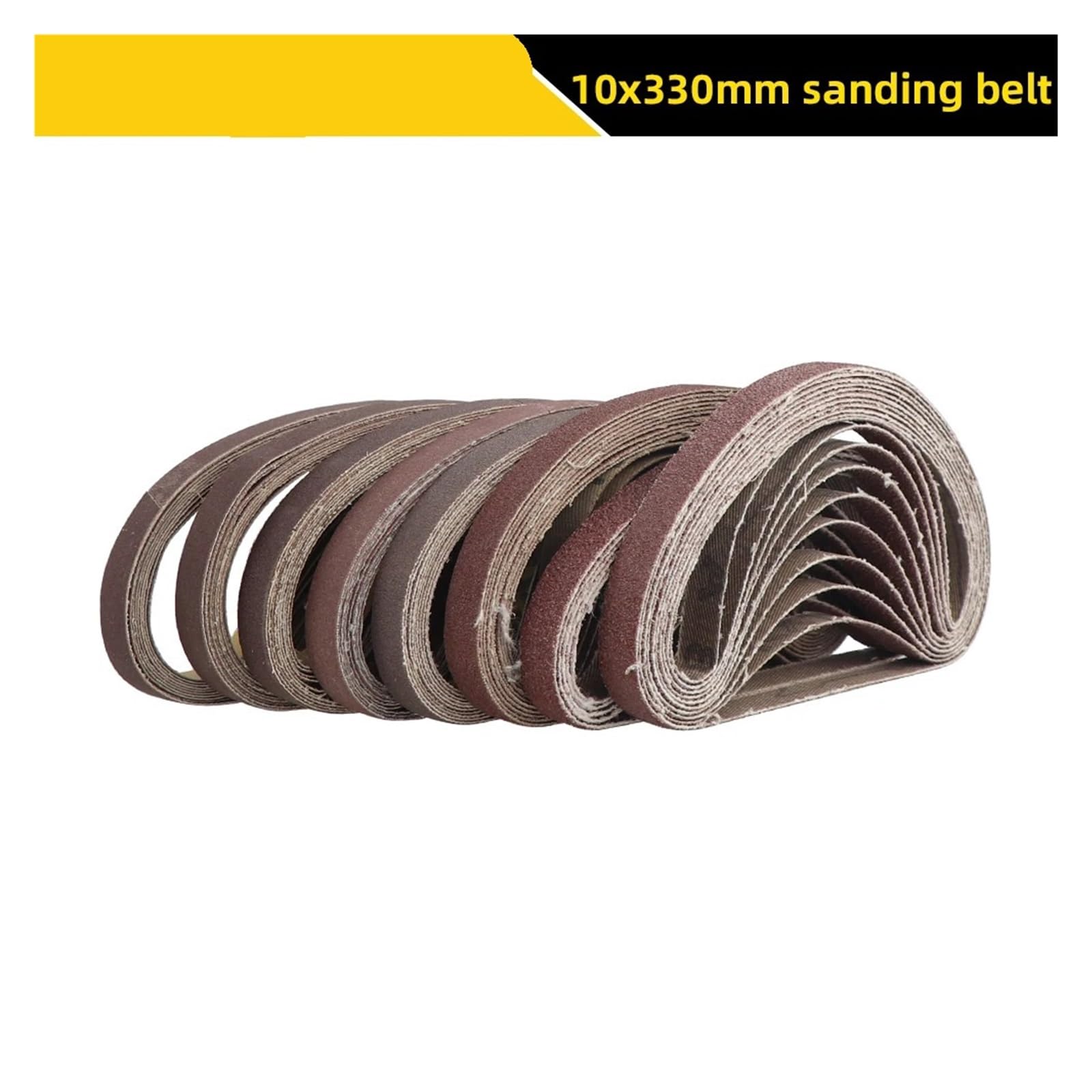 Rotolo di carta vetrata, 10x330mm 60-600 Grane 10 pezzi/30 pezzi for levigatrice a nastro(120,10pcs)
