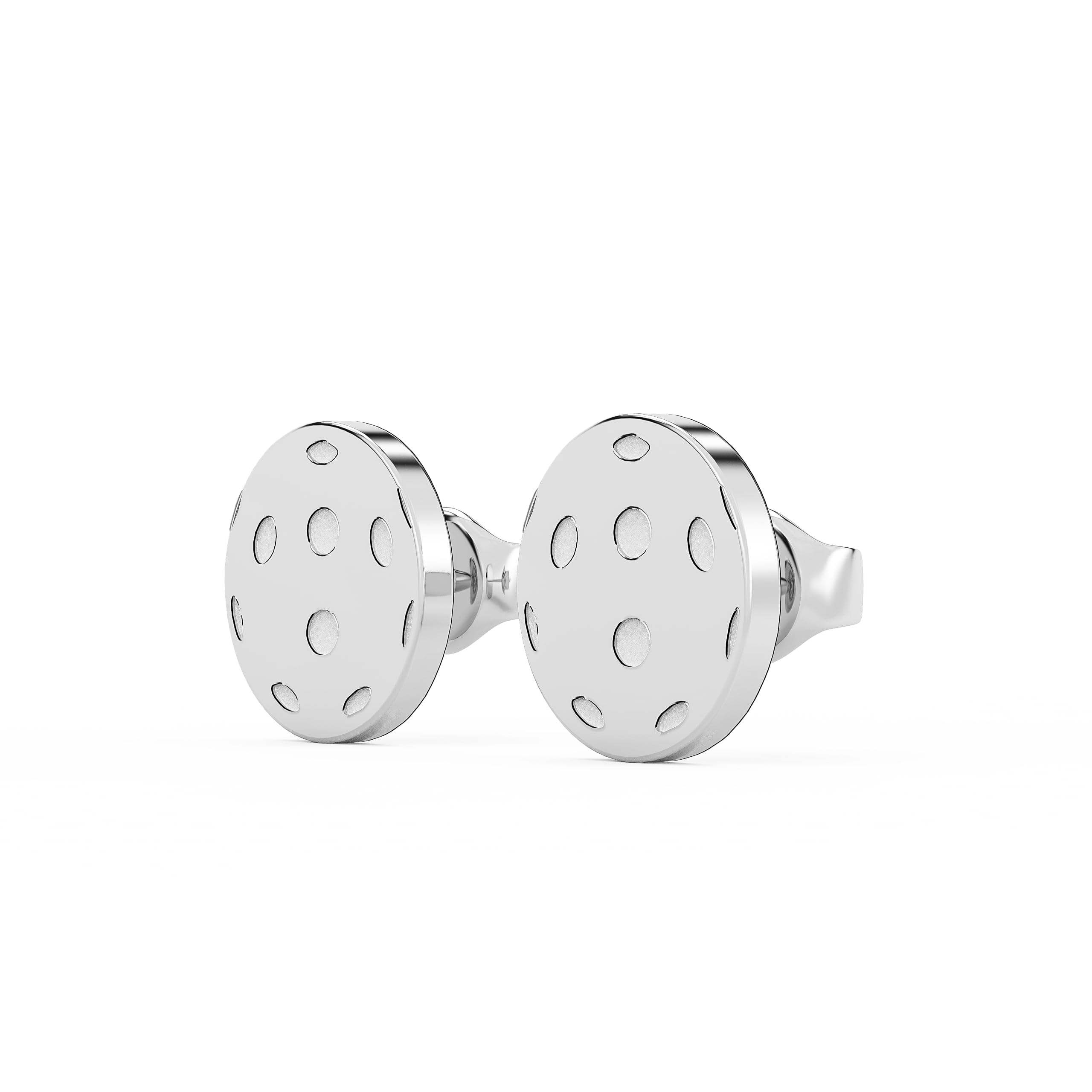 Pickleball BALL Earrings - Gold and Silver Pickleball Jewelry & Accessories for Women, Pickleball Gifts, Gear, & Enhancements (Silver)