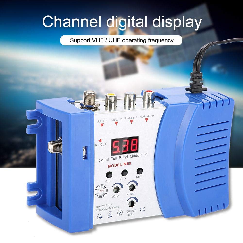 Modulateur Digital RF AV to TV Converter VHF UHF pour Smart TV Satellite Receiver VCR DVD