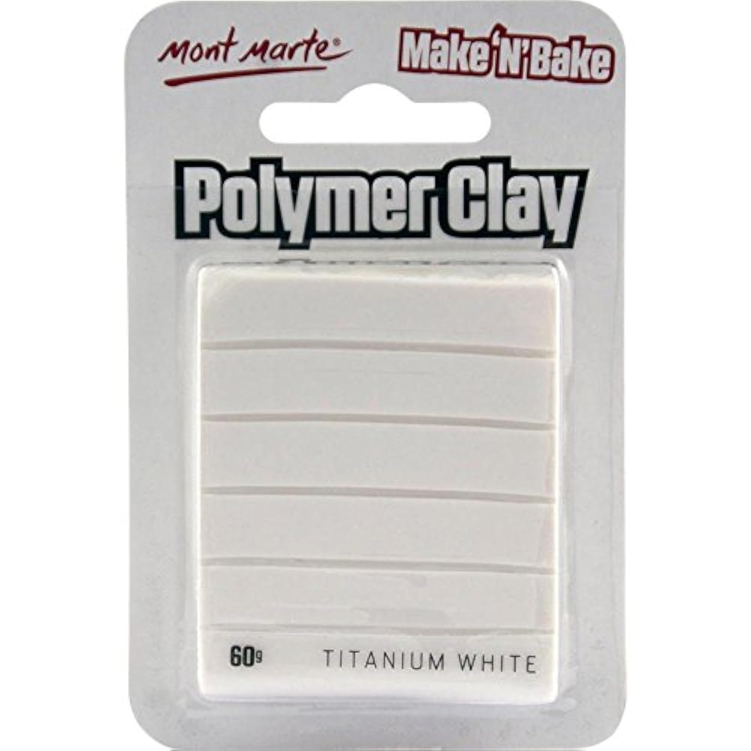 Mont Marte M.M. Make N Bake Polymer Clay 60G - Titanium White