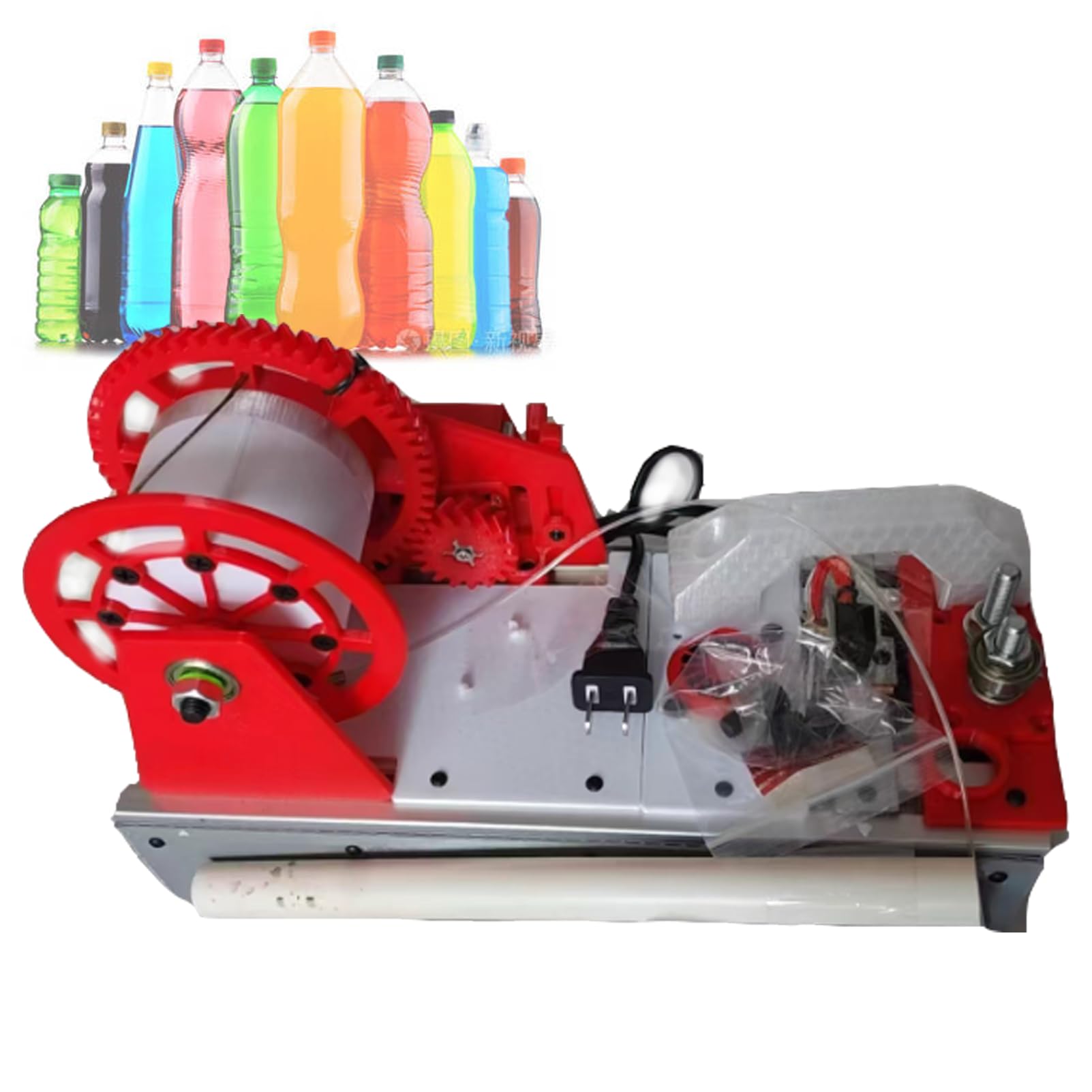 Extrusora de filamentos para impresora 3D con pantalla digital y control de temperatura en color rojo