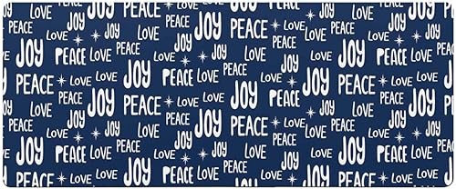 Peace - Tapete de baño de Navidad para bañera, tapete antideslizante de secado rápido y absorbente, de tierra de diatomeas, para ducha, dormitorio,