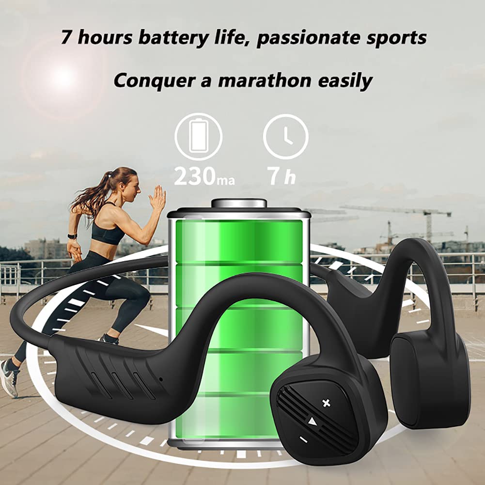 RSGK Odtwarzacz MP3, zestaw słuchawkowy do pływania, transmisja przewodów, Bluetooth 5.0, wodoszczelny IPX8, 32 G, zestaw słuchawkowy Bluetooth