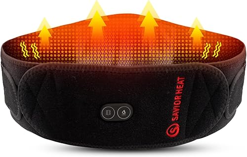 Miniatura 8 de Almohadilla térmica para aliviar el dolor de espalda cinturón de cintura calentado con masaje de vibración 74 V 4400 mAh terapia de calor con