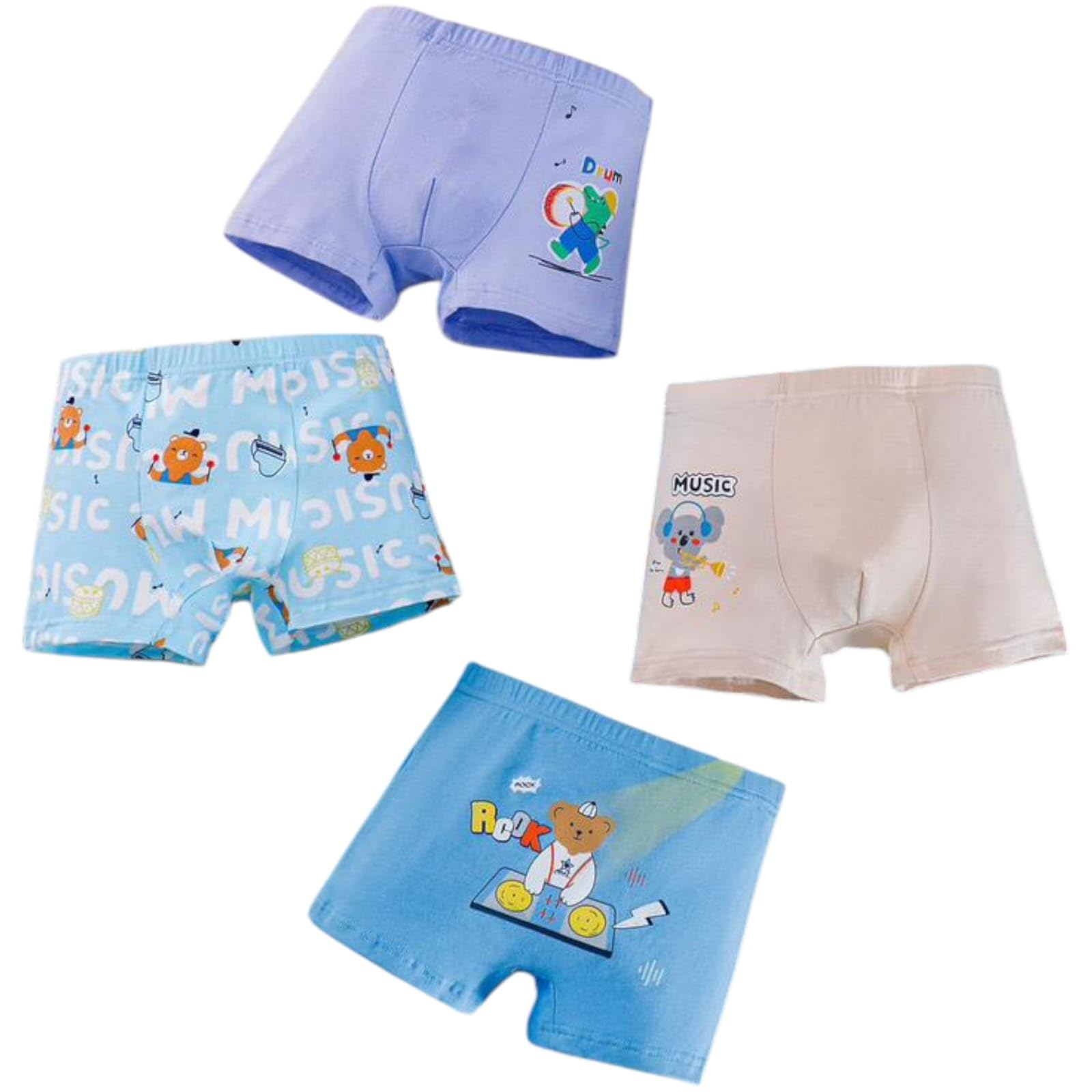 Tinnie Frenzy Boys' Premium Cotton Boxer Briefs – Soft, Breathable Underwear Multipack with Fun Prints & Bright Colors – Tagless, Comfy Fit (in, Age, 3 Years, 4 Years, Regular, 4, Multicolour) - Image 9 thumbnail