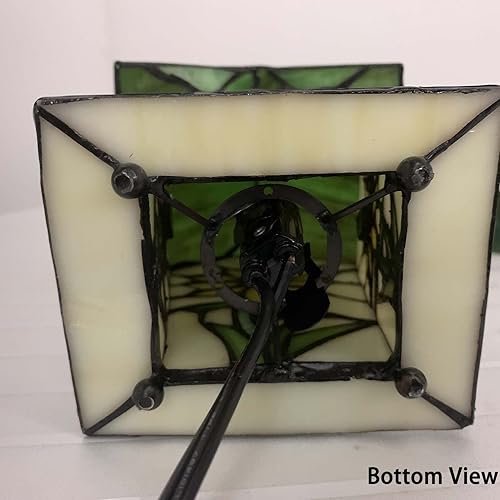 Miniatura 6 de Bieye L10782 Lámpara de mesa estilo Tiffany para decoración del hogar (7 pulgadas de alto, libélula)