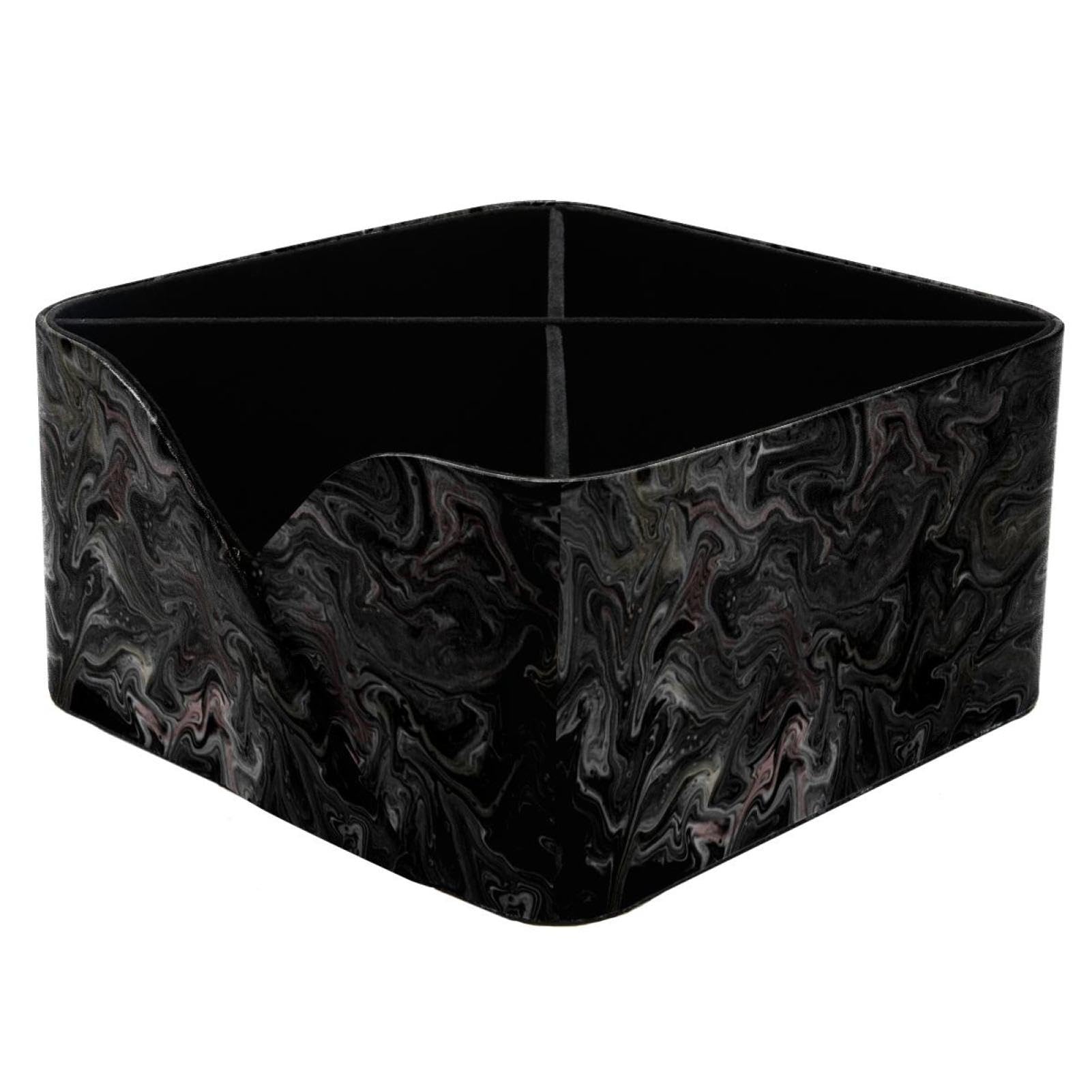 Porte-stylos rectangulaire à motif abstrait foncé pour bureau