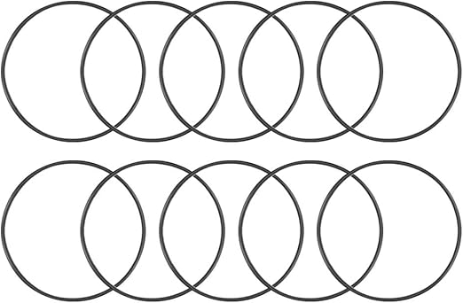 uxcell Nitrile Rubber O-Rings 49mm OD 46mm ID 1.5mm Width, Metric Nitrile Rubber Sealing Gasket for Automotive Machine Plumbing, Pack of 10
