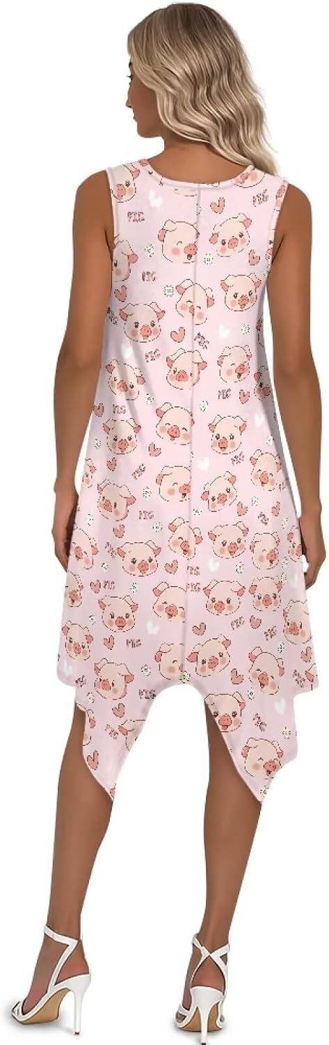 Women's Summer Sleeveless Skin Friendly Tank Sun Dress Soft Casual Beach Quick Dry Sundress Trendy Vacation Outfits - Image 2