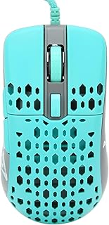 CRIOH SRTATIVIS Wired Mouse Adjustable DPI Speed, Ergonomic Wired Gaming Mouse with RGB Backlight, Lightweight Gaming Mouse for Mac Laptop PC, Office Mouse for Office Home (Green)