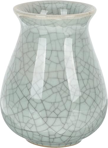 Zerodeko Portalápices de cerámica soporte para flores mini bote de basura de escritorio soporte para brochas de maquillaje organizador de papelería