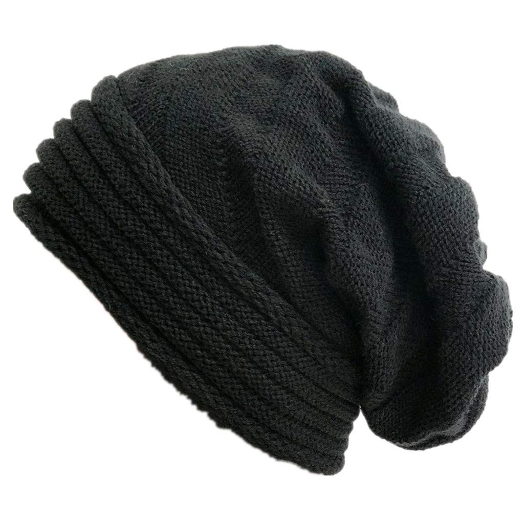 Slouchy Beanie Women, Warm Winter Ski Hat, Oversize Loose Pile Hat, Casual Earmuffs Hat for Cute School College Girl