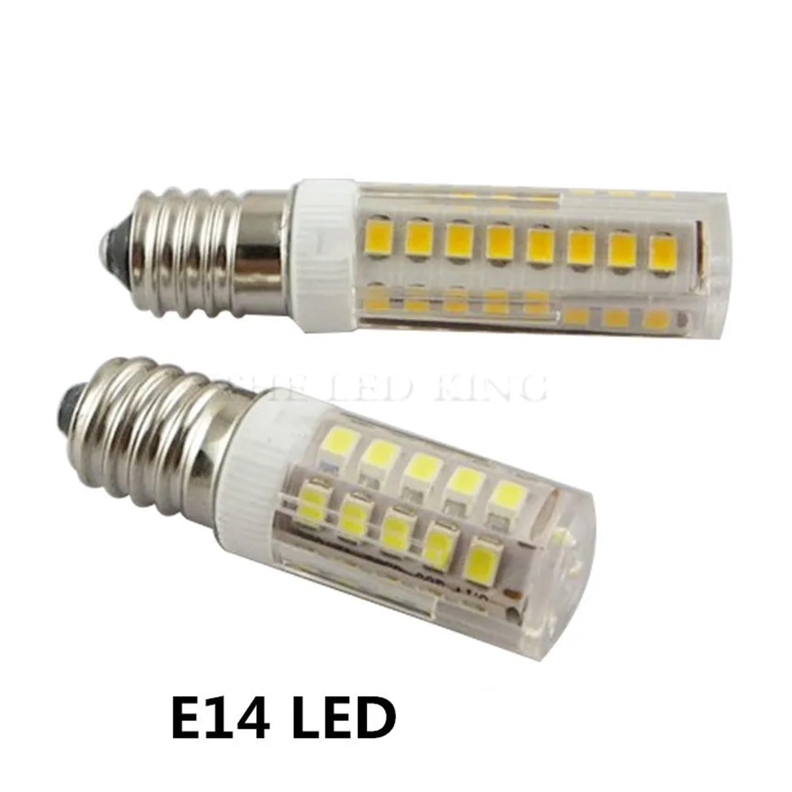 eufeifeiegds 1 szt. Żarówka LED E14 7W zamiennik żarówki kukurydzianej do okapu kuchennego, komina, lodówki i kuchenki(4pcs,Cold White,9W 75LEDs)