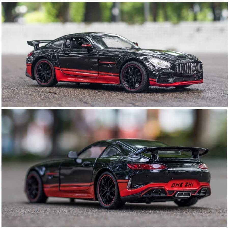 Image of Alokik Enterprise 1:24 Benz AMG GTR Toy Cars Model Car, Zinc Alloy Pull Back Toy car with Sound and Light for Kids Boy Girl Gift【Colors as Per Stock】