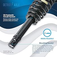 Vista 1928 de Detroit Axle - Kit de suspensión delantera de 10 piezas para Chevy Aveo Aveo5 Pontiac G3 Wave 2 Ready Struts Assembly 2 Enlaces de barra