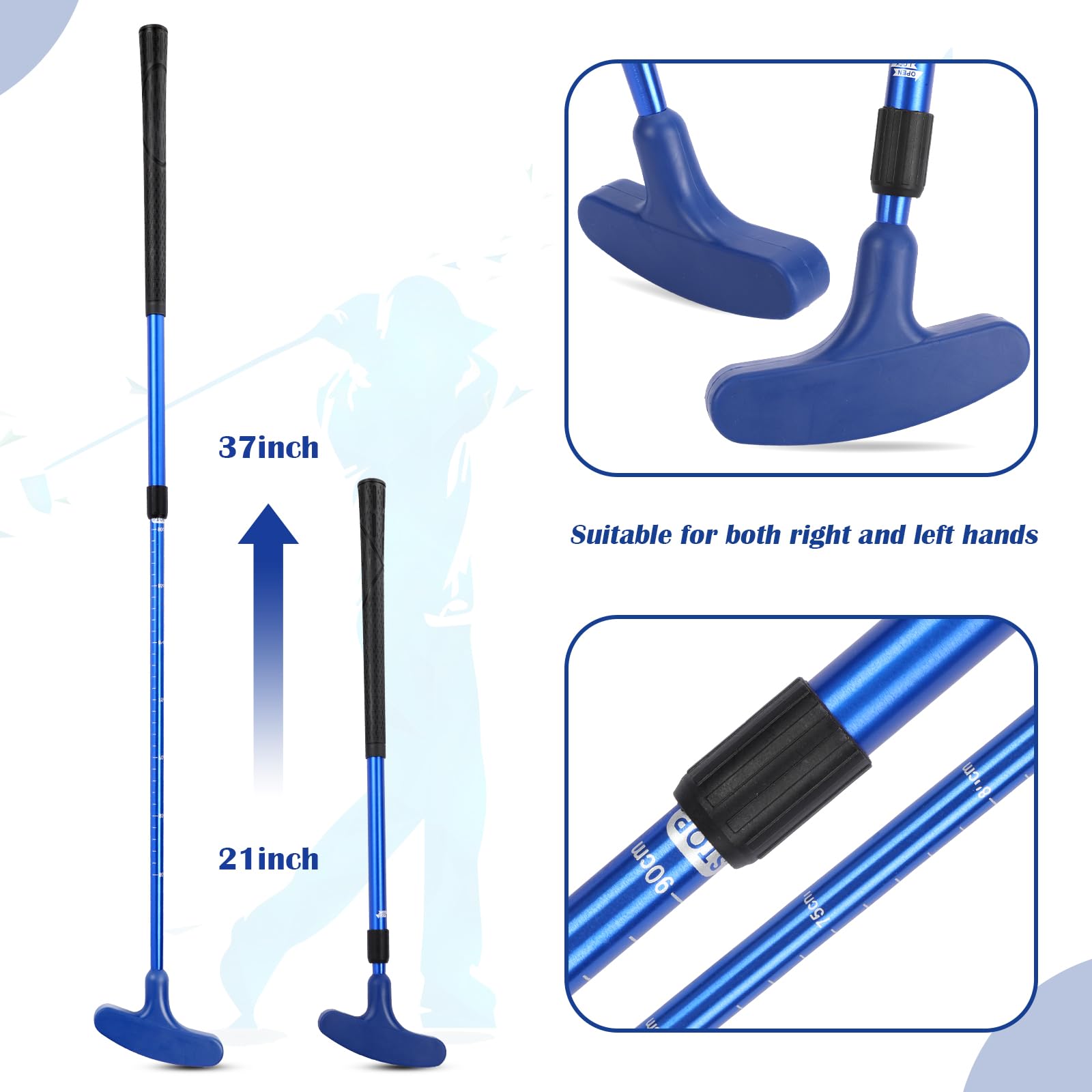 Snapklik.com : Hiboom 4 Pack Golf Putters For Men And Women Two Way ...