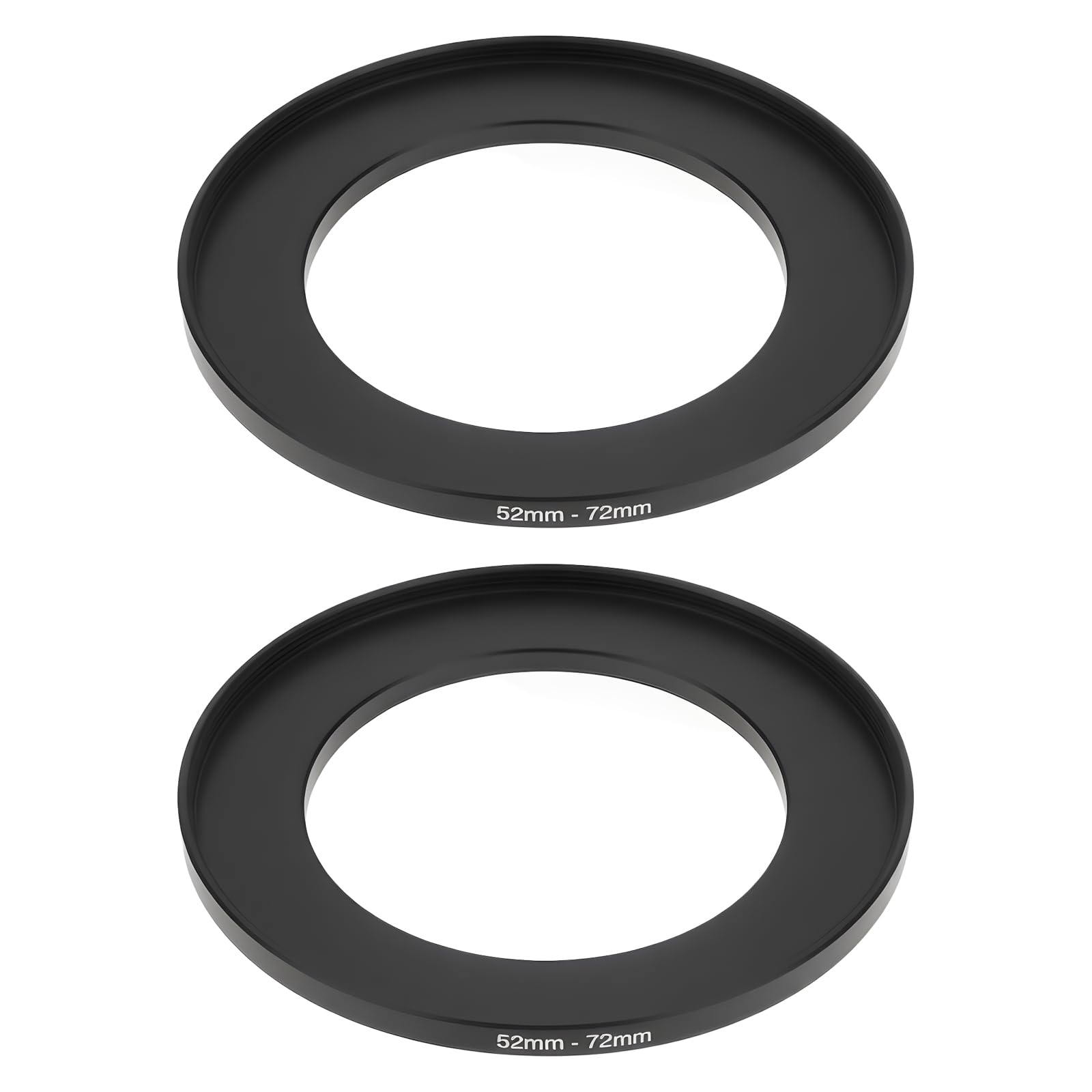 SING F LTD 2Pcs 52-72mm Metal Step Up Ring Lens Adapter Filter Thread Converter for DSLR Camera Lenses