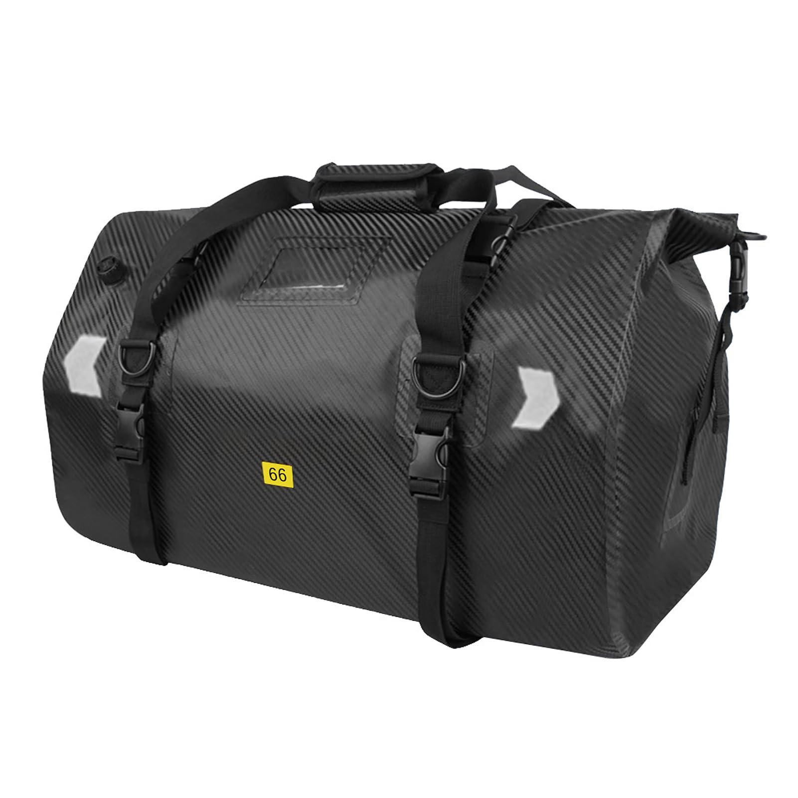 Aoresac Torba na Bagażnik Motocykla materiał powierzchniowy. Przestronne Miejsce do Przechowywania na wycieczki. PVC 40L (66L)