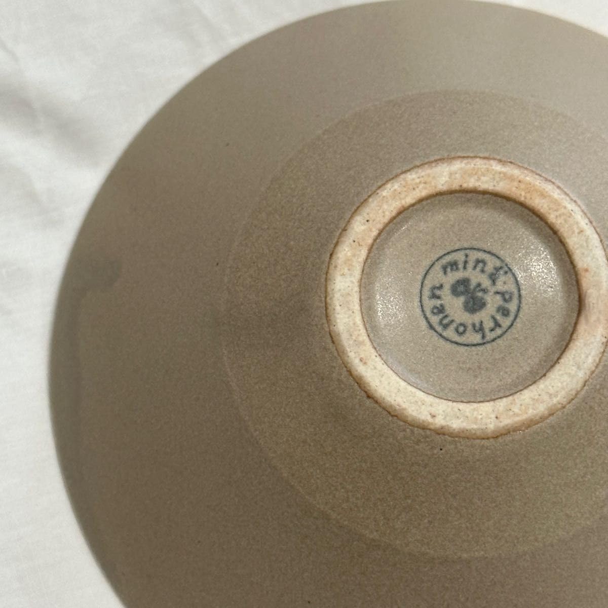 新品 未使用 貴重 ミナペルホネン bit ビット ボウル ライトブラウン①