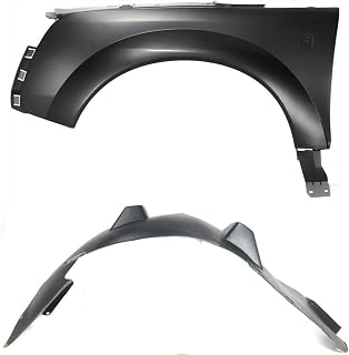 TCSN 2pcs Quarter Panel Repair Quarter Panel Patch Front Left Driver Side Plastic Primed for Saturn for Vue Base 02-07 & 04-06 Car Without Molding Holes Kit 2pc GM1248135 GM1240295 HSK0913