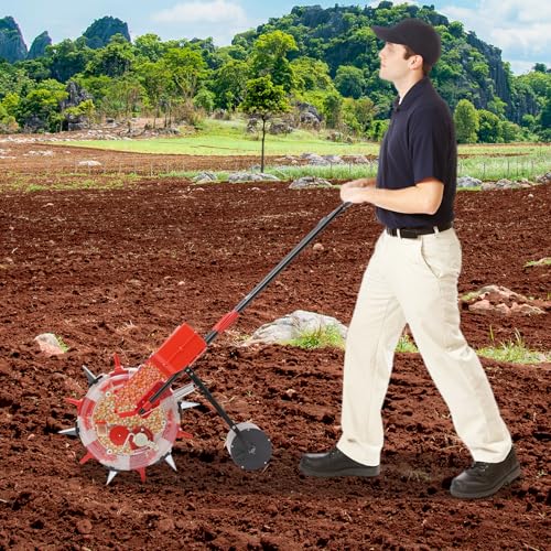 Sembradora manual de jardín con 6 boquillas para maíz miniatura 3