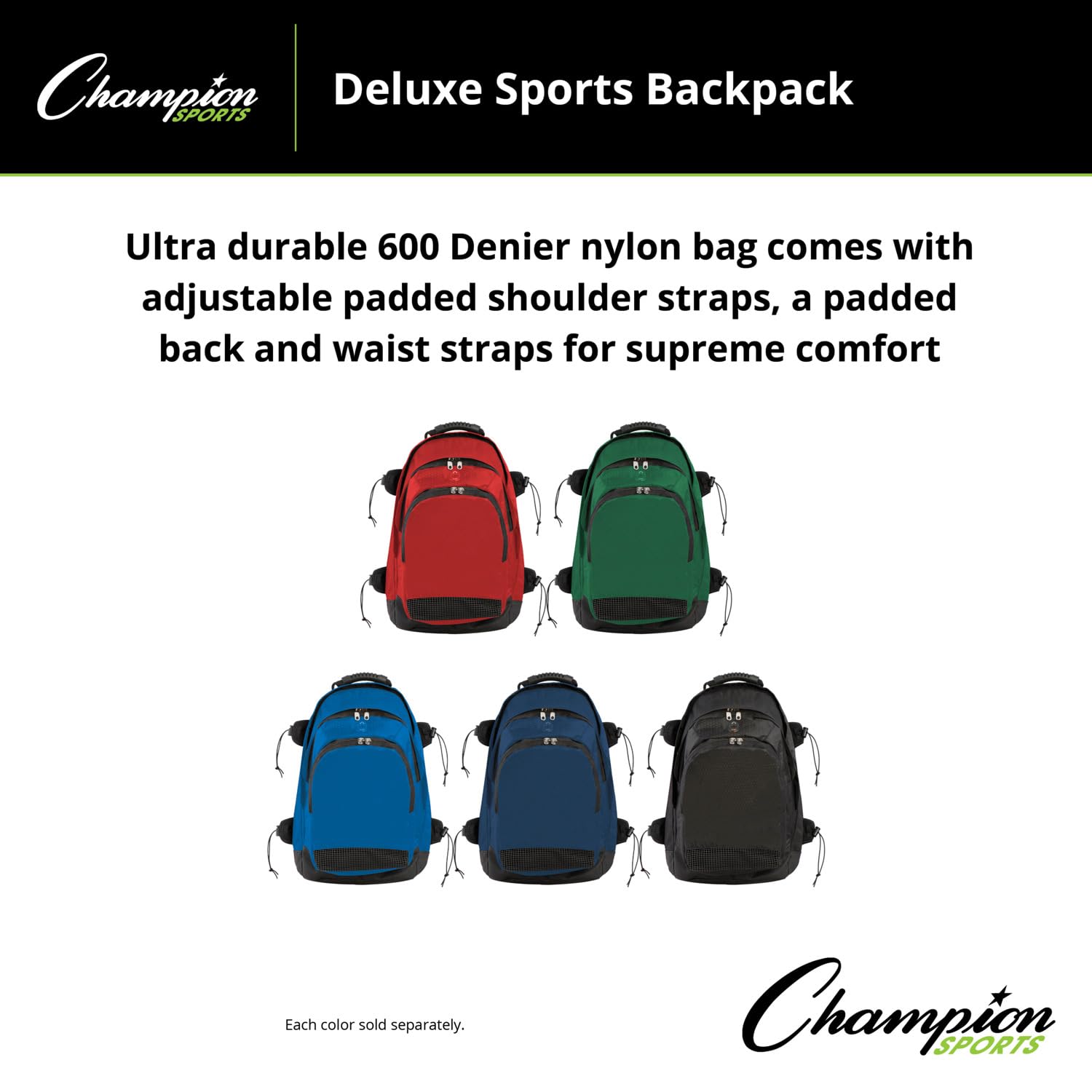 Champion Sports Deluxe Zaino Multiuso