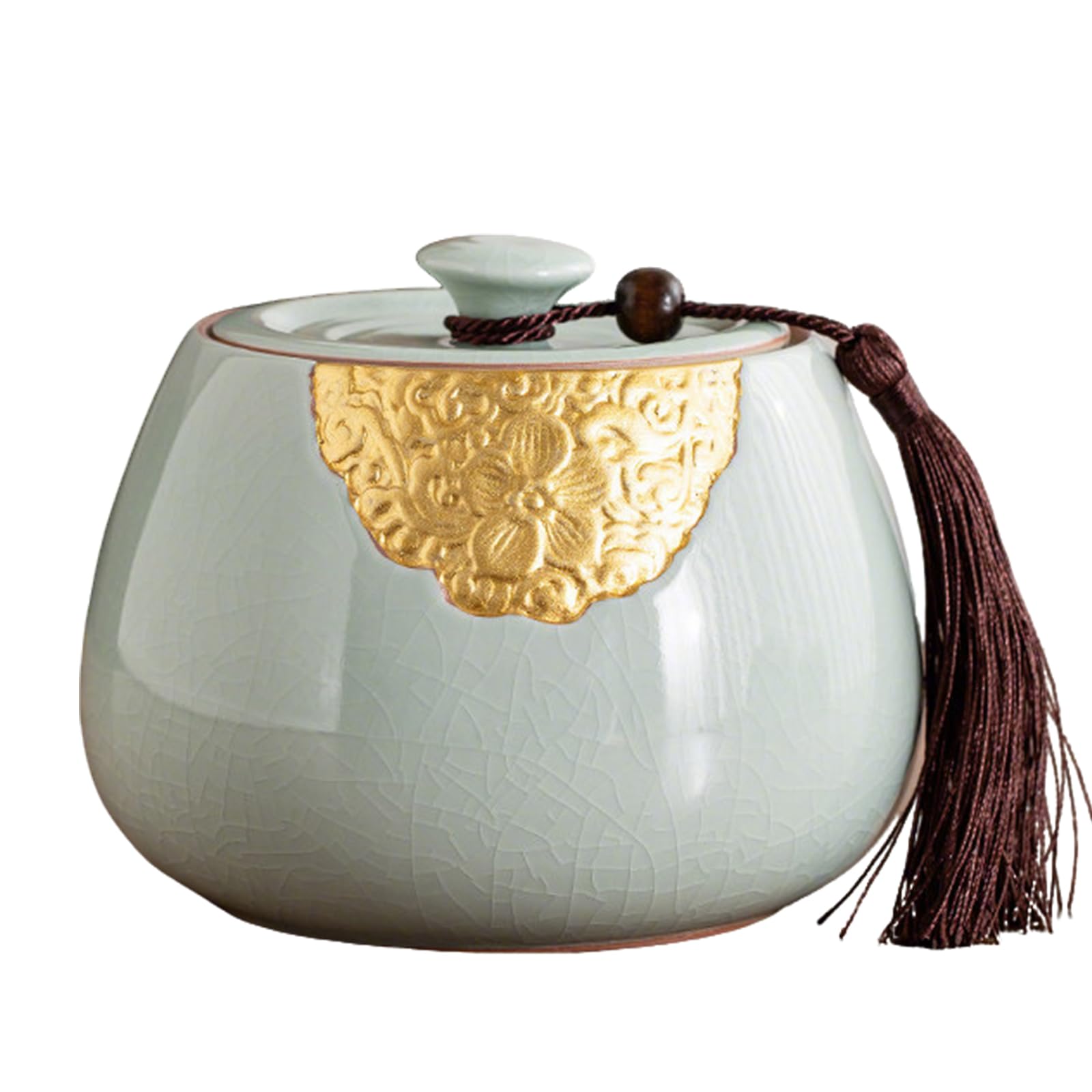 Upgbrf C Hinese Style Erami Tea Addy Tea Anister Tea Storage Ontainer Tins Jar With Airtight Lid Tank For Tea Offee Herb Sugar Spice,