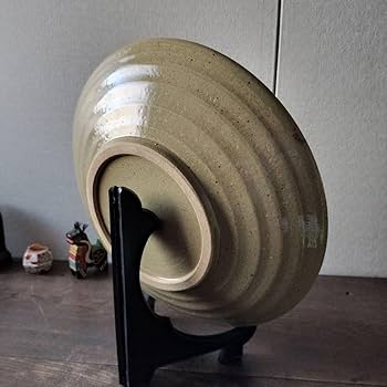 Amazon.co.jp: 益子焼 飾り皿 大皿 37cm 共箱付き 民芸陶器