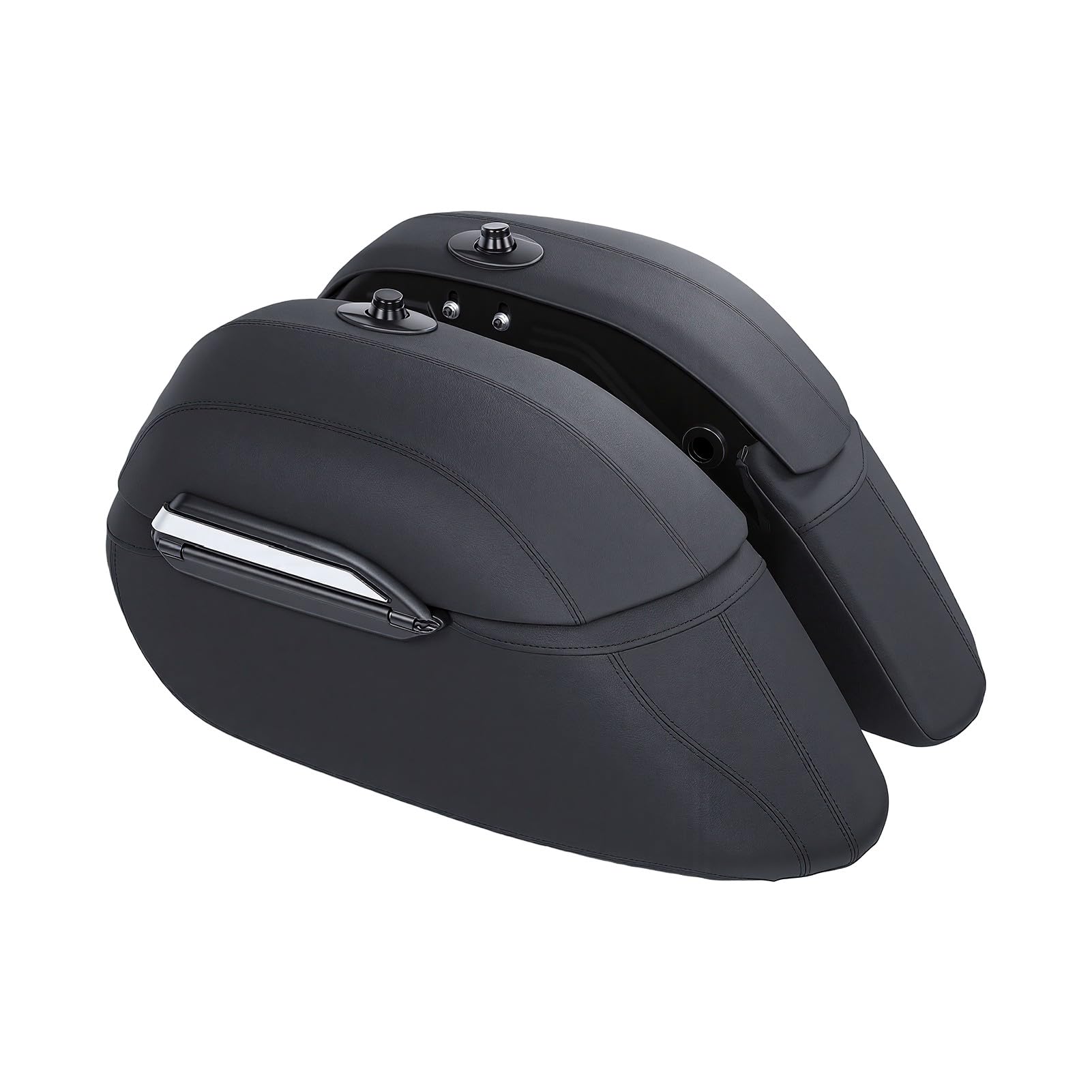 Bauletto Laterale Moto Rigido, Valigie Sella ABS Pelle Sintetica