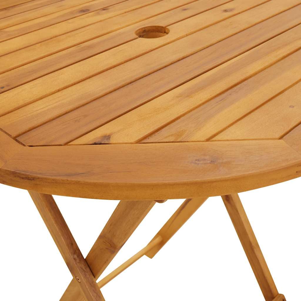vidaXL Tavolo da Giardino Pieghevole 70 cm in Massello di Acacia