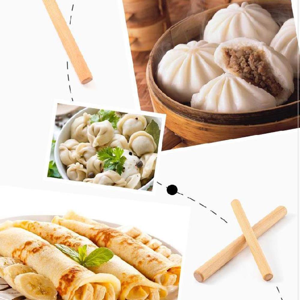 Mattarello in Legno Premium - Lunghezza 30 cm - Ideale per impasti per Pizza e Dolci al Forno - Superficie Antiaderente