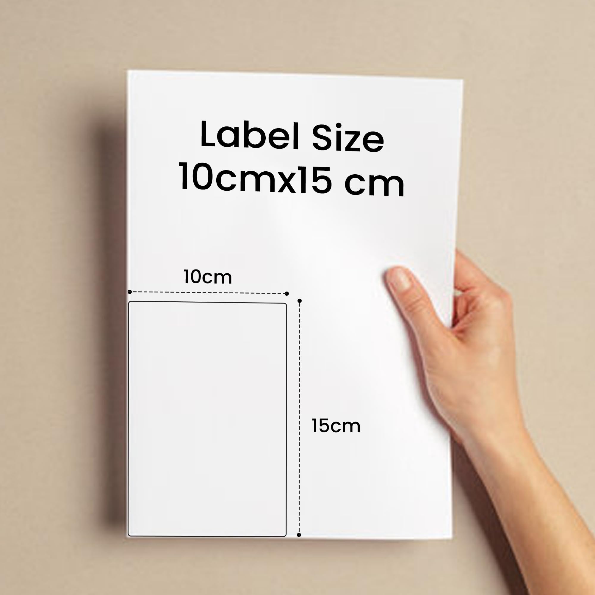 Leyf 100 mm x 150 mm - Thermo Etiketten - Selbstklebend - 1 Zoll Kern - 3 Rolle Pack Etikett x 370 St. Je Rolle = 1110 Label - Kompatibel für Etikettendrucker, Kompatibel mit Zebra, DHL – UPS - DPD