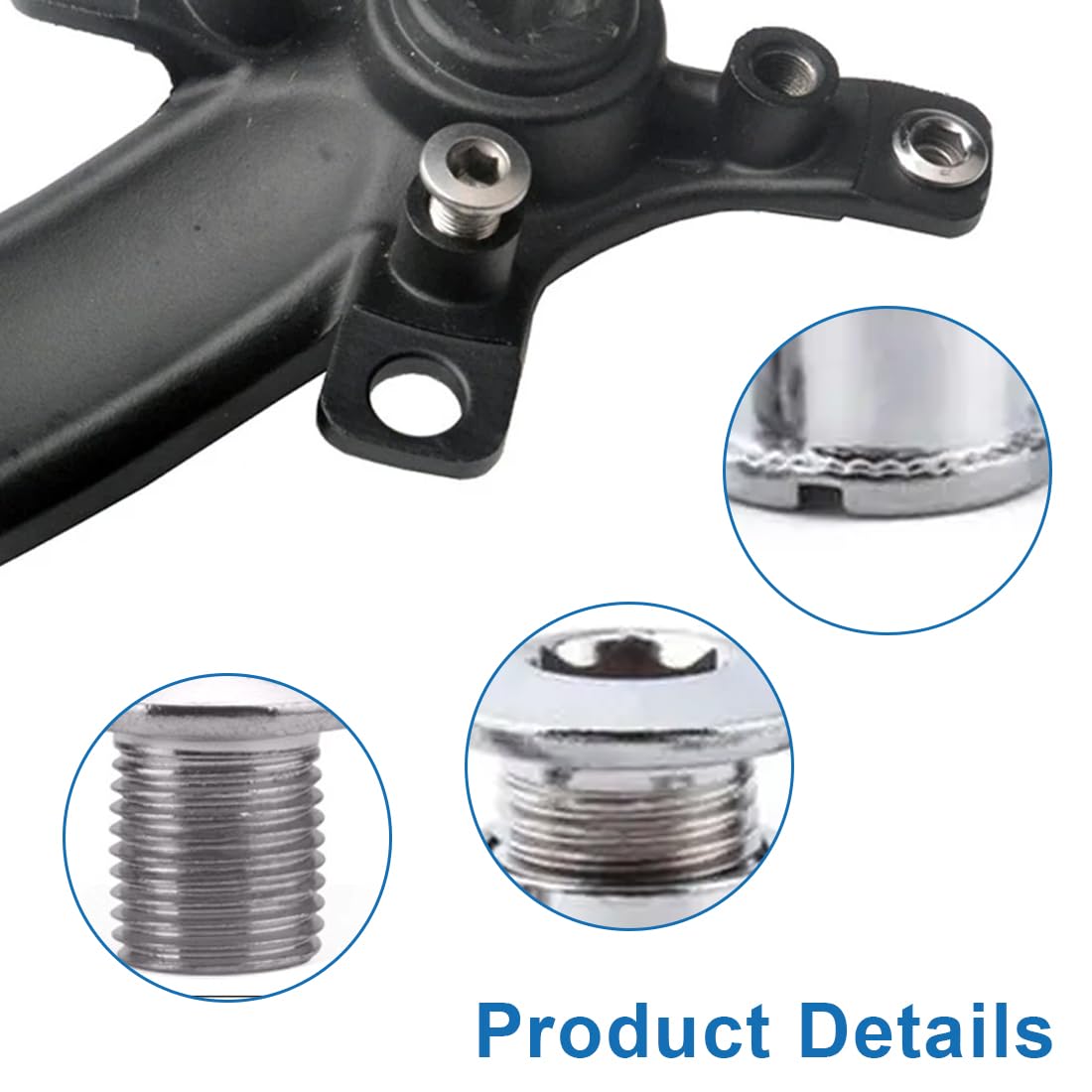 Bulloni Per Corone Bici NHQZ - 5 Set In Acciaio Per MTB E Bici Da Corsa, Filettatura M8 - Foto 3