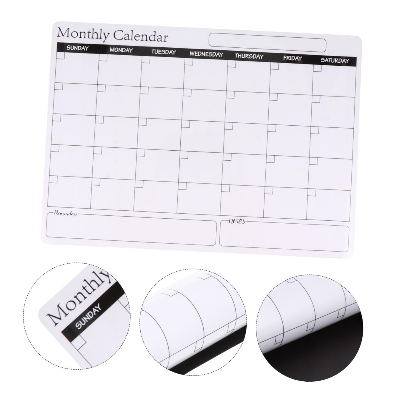 Operitacx 2 Piezas Calendario Magnético Tablero De Calendario Mensual Borrable Tablero De Plan Magnético o De Notas De Refrigerador s De Adviento De