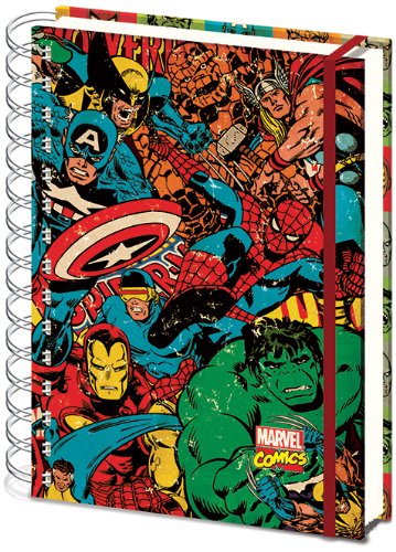 Marvel Retro Collage - Blocco note formato A4