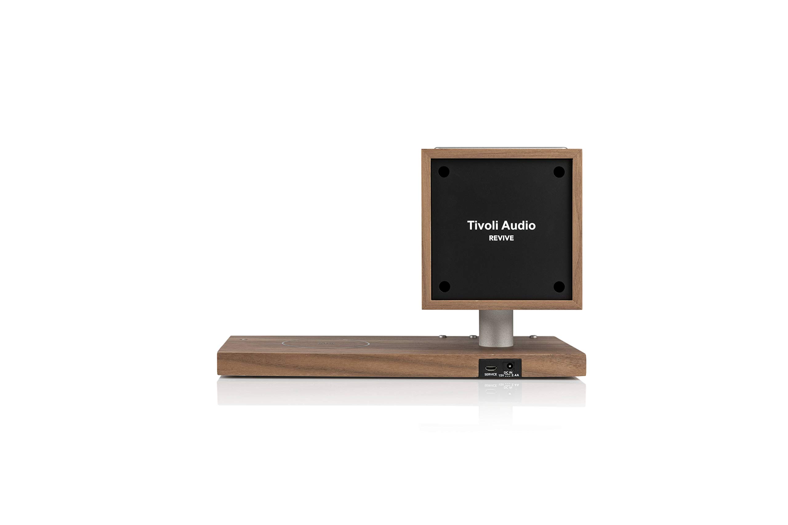 Tivoli Audio 'Revive' - Altoparlante Bluetooth con ricarica wireless e lampada LED (noce/grigio)